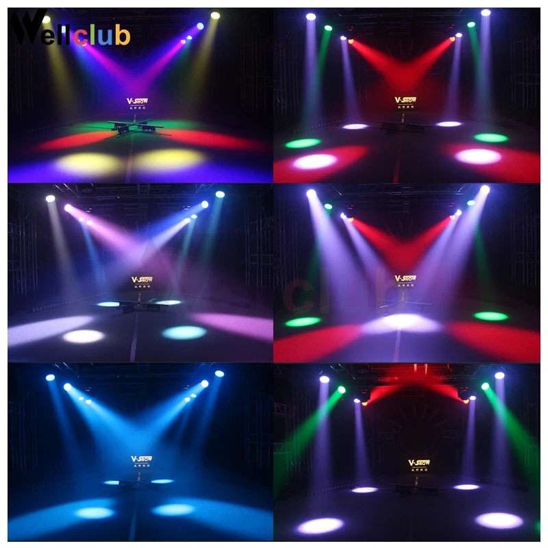 2pcs AURA 19x15W RGBW Led Moving Head Light Beam Wash With Zoom Backlight Stage Dj For Bar Wedding Church | Лампы и освещение