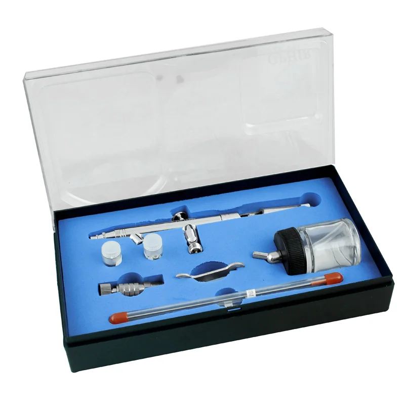 Косметическая система для макияжа OPHIR Airbrush Kit с воздушным компрессором загара