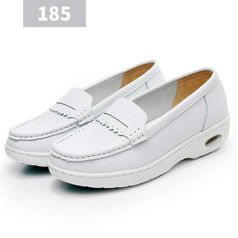 White 3 Г. белые туфли для медсестры Женская Нескользящая дышащая обувь на мягкой подошве Больничная медицинская Женская рабочая обувь высокого качества - Цвет: White 3