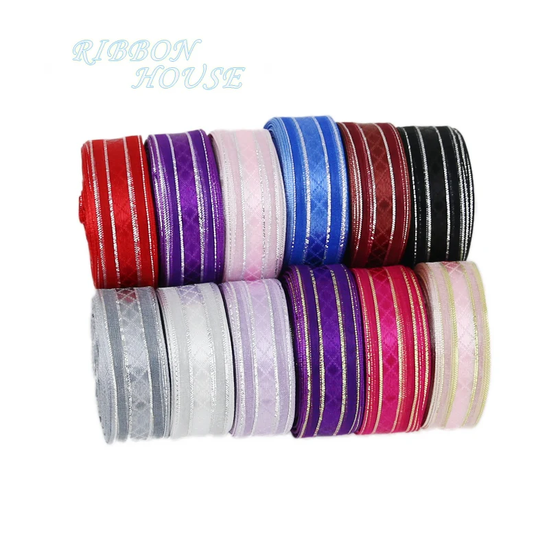 15 мм Серебряная кромка жаккардовая лента высокое качество подарочная упаковка