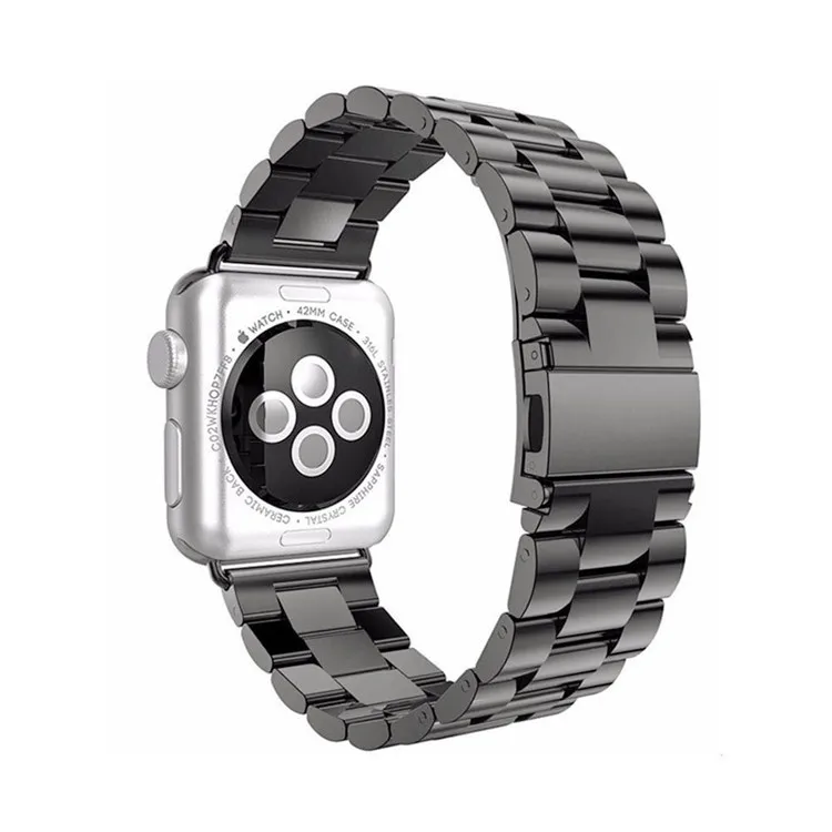 Модный ремешок из нержавеющей стали для Apple Watch band series 4 мм 44 мм/мм 40 мм iWatch 3 2 1 мм 42 мм/мм 38 мм металлический браслет Ссылка браслет ремень