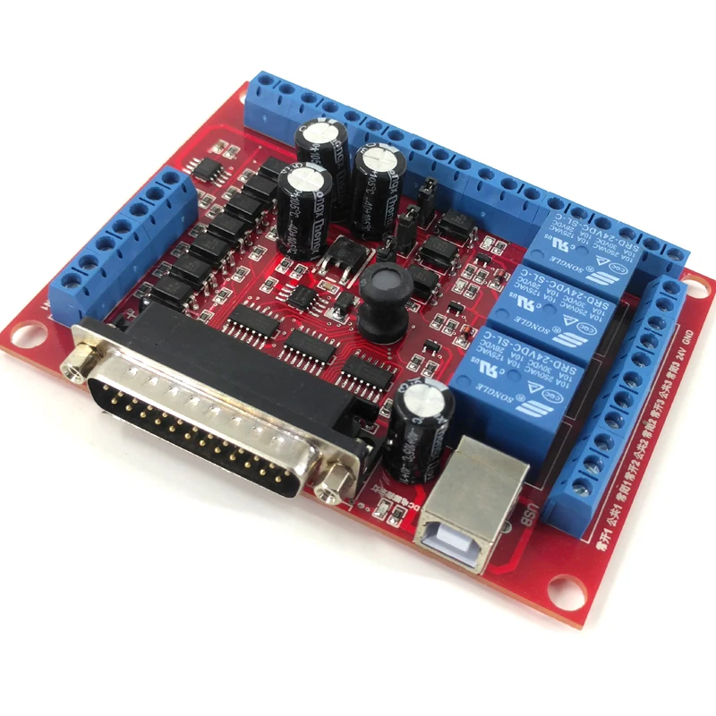 Новый 6 осевое MCACH2 MACH3 гравировки Интерфейс Breakout совета USB шпиндель ЛКМ |