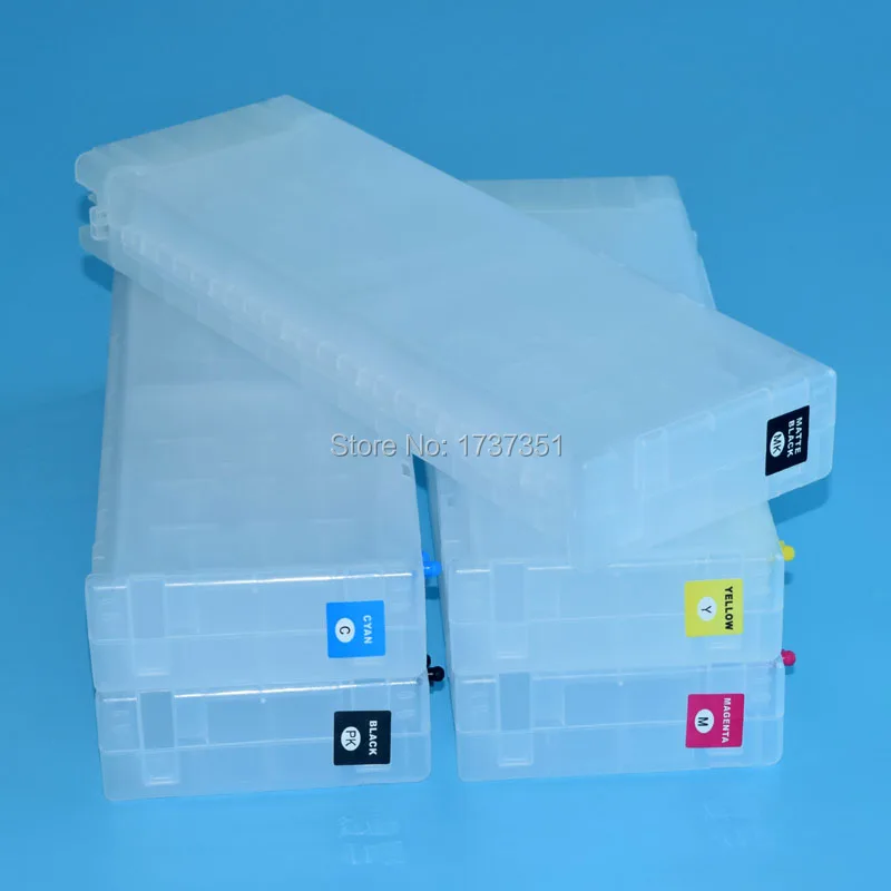 Многоразовые чернильные картриджи 700 мл с чипом для принтера Epson SureColor T3000 T5000 T7000