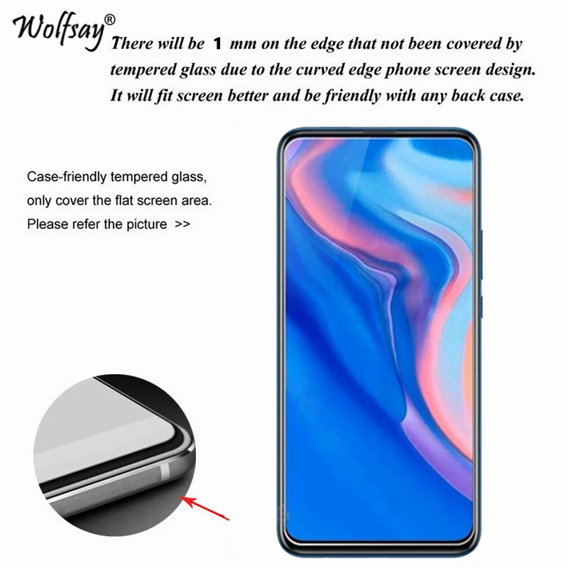 2 uds de Huawei Y9 primer 2019 Protector de pantalla de cristal templado de Huawei Y9 primer 2019 de vidrio pel&iacute;cula del tel&eacute;fono Huawei Y9 primer pel&iacute;cula de 2019-1