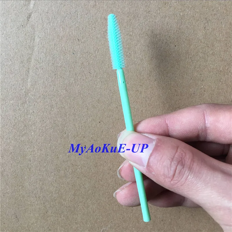 Оптовая продажа 200 шт. одноразовых щеток для ресниц силиконовый материал