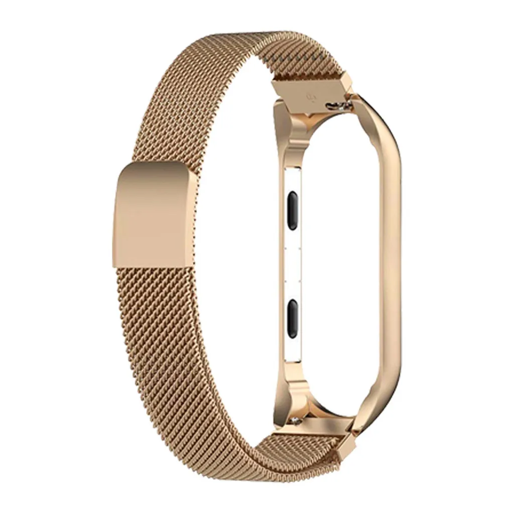 Модные простые женские и мужские Ремешки для наручных часов Xiaomi Mi Band 3 Milan из