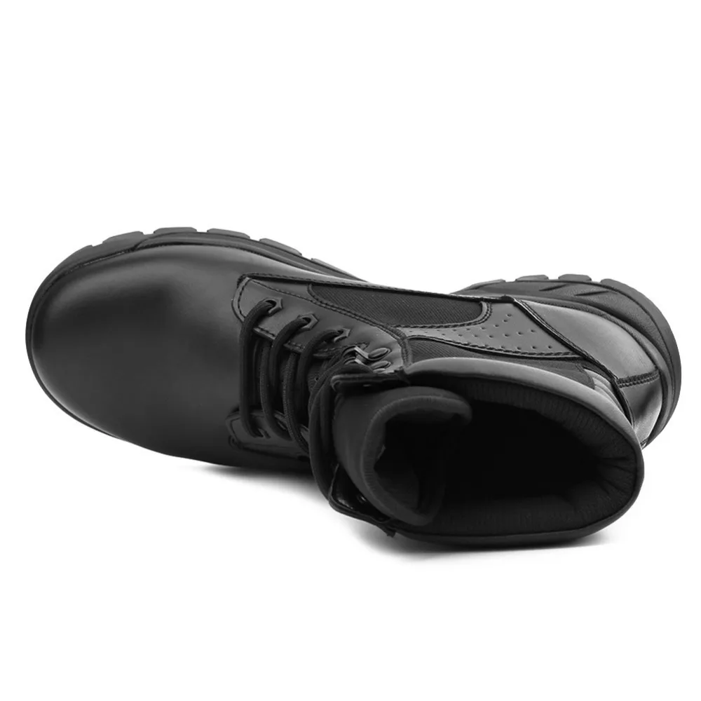 New Outdoor Men's Breathable Military Tactical Boots Men Fashion Army Combat Shoes Black Leather Snow IDS672 | Обувь