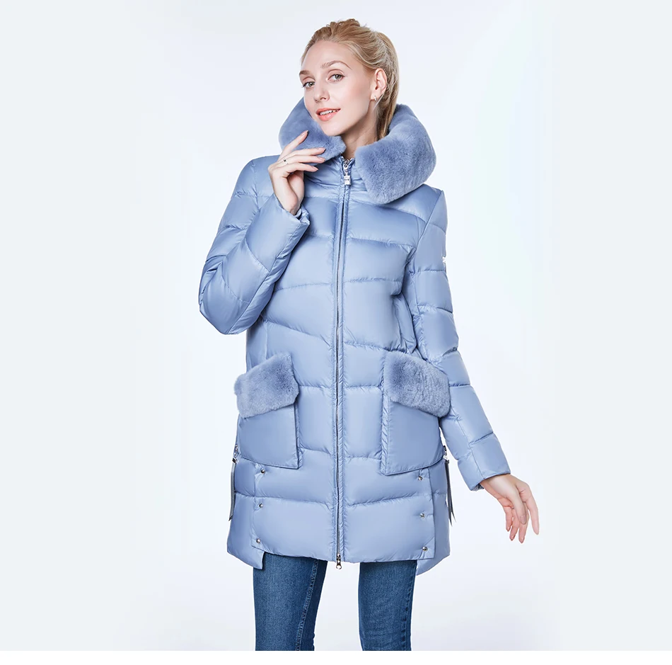 Зимние классические куртка женщин camperas mujer abrigo invierno пальто женщин парк кролика Рекс волосы носить шляпу ветрозащитный толстые