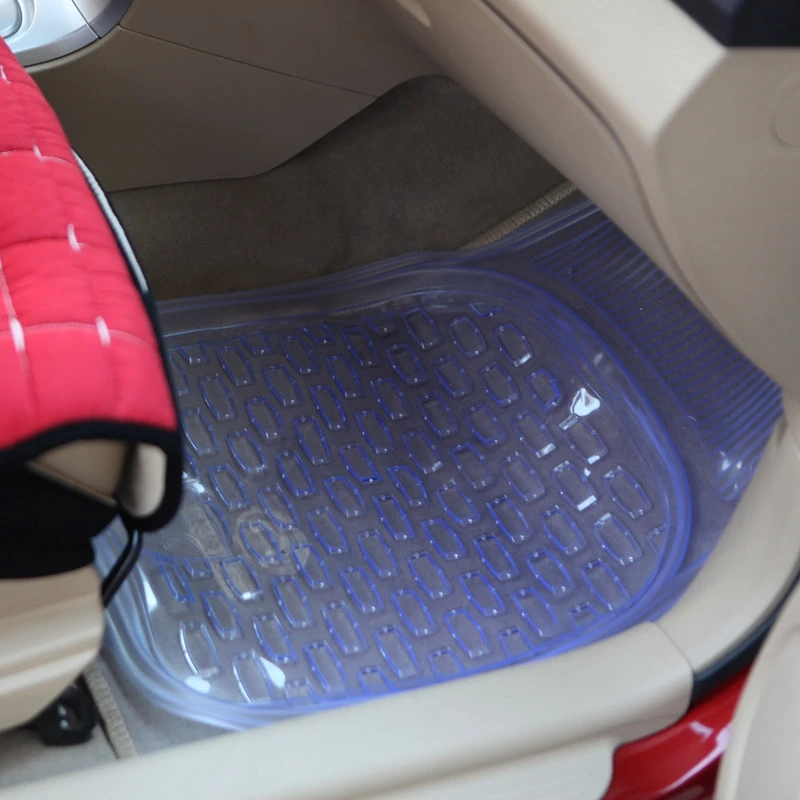 5 шт./компл. автомобильные напольные коврики прозрачный резиновый автомобильный