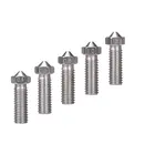 Форсунка для 3D-принтера Volcano, дополнительный удлиненный экструдер, сопло из нержавеющей стали M6, полностью металлическое 0,4 мм0,6 мм0,8 мм1,0 мм для 1,21,75 мм