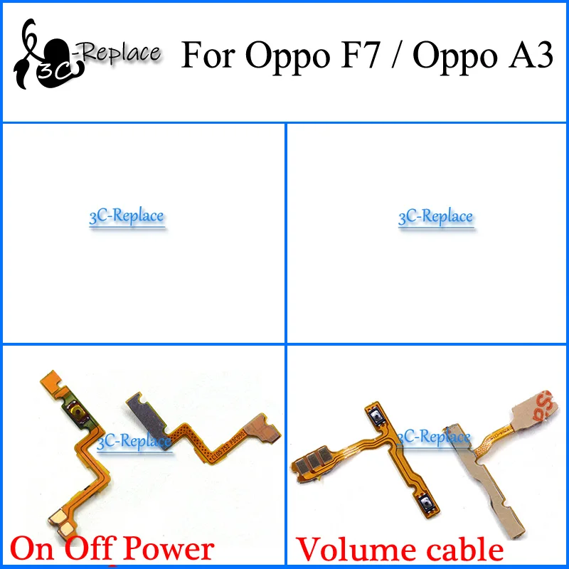 For Oppo F7 / A3 Usb Flex Motherboard cable Microphone Loud speaker On Off Power Volume Cable | Мобильные телефоны и