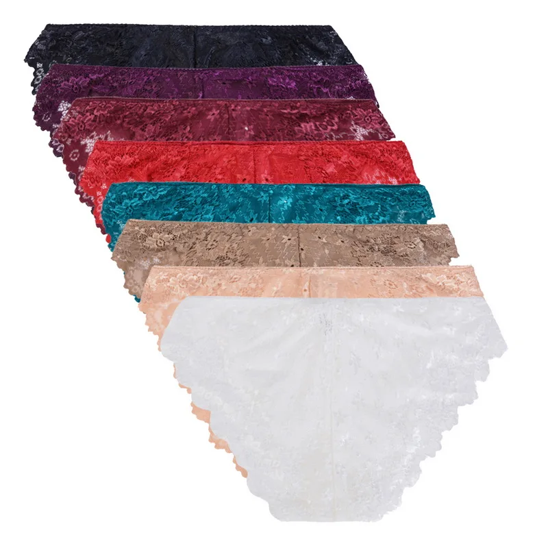 Hot Women Sexy Soft Lace Panties Fashion Transparent Floral Female Cotton Briefs Ladies Underwear Hollow Lingerie Calcinha Renda |