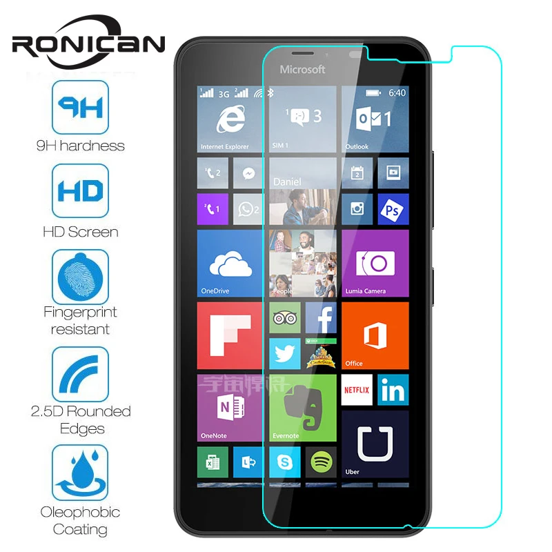 RONICAN Защита экрана для Nokia Microsoft Lumia 640 XL 640XL N640XL Dual Sim Закаленное стекло Защитная