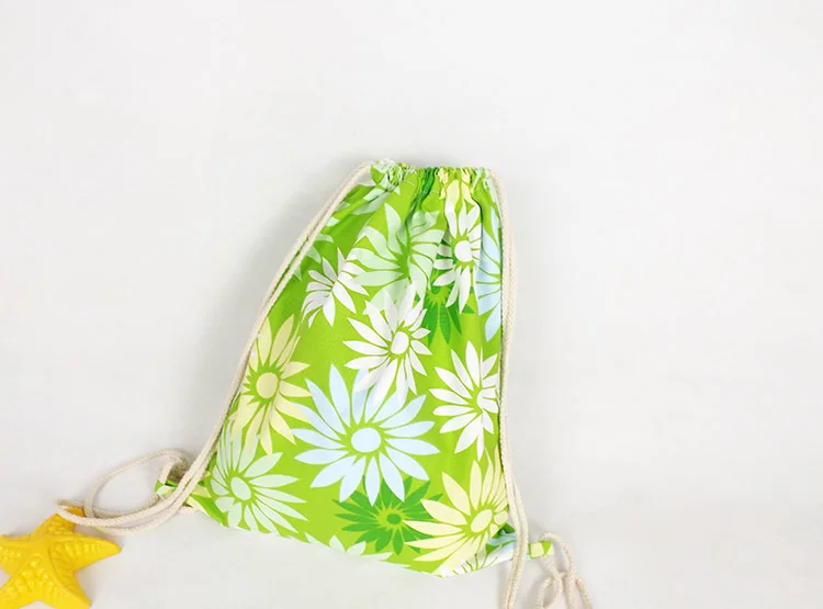 Новый рюкзак YILE из хлопчатобумажной ткани на шнурке Студенческая сумка для книг