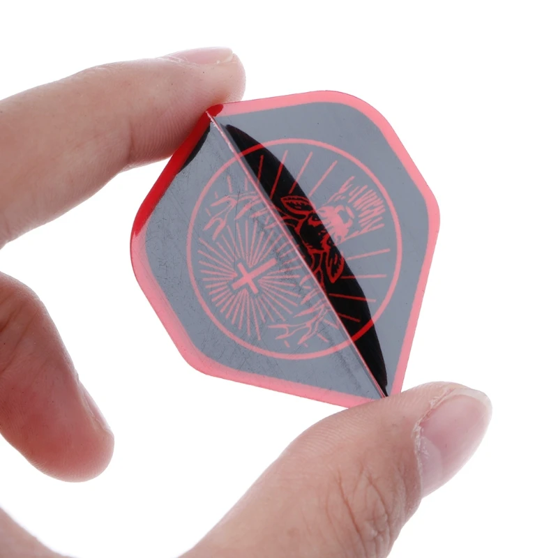 High Quality PET Dart Flights - 30 Pcs/Set with Rare Patterns in Red+Black image 5