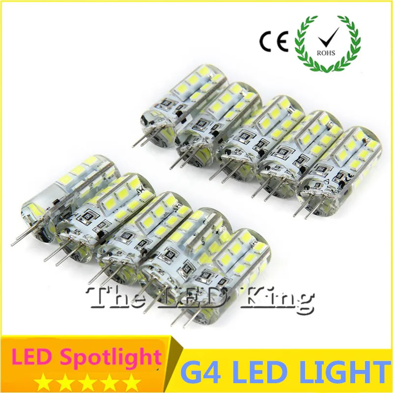 6 шт 48 64 96 Светодиодный smd3014 g4 светодиодный dc12v 220v 5 Вт 9 12 15 светильник на замену