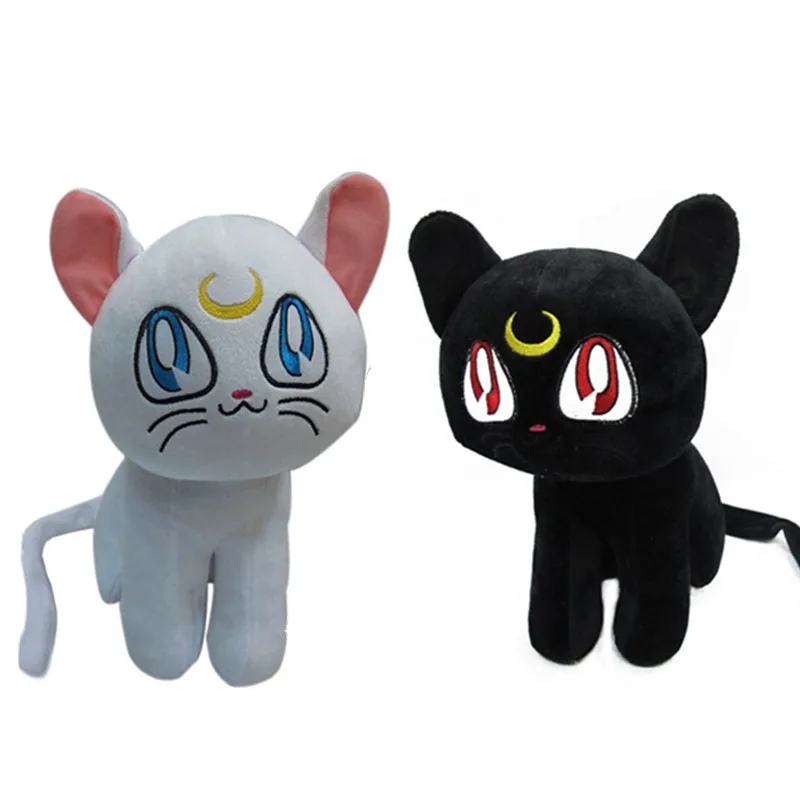 Мультфильм Сейлор Мун кошка Луна игрушки мягкие высококачественные куклы 18 см