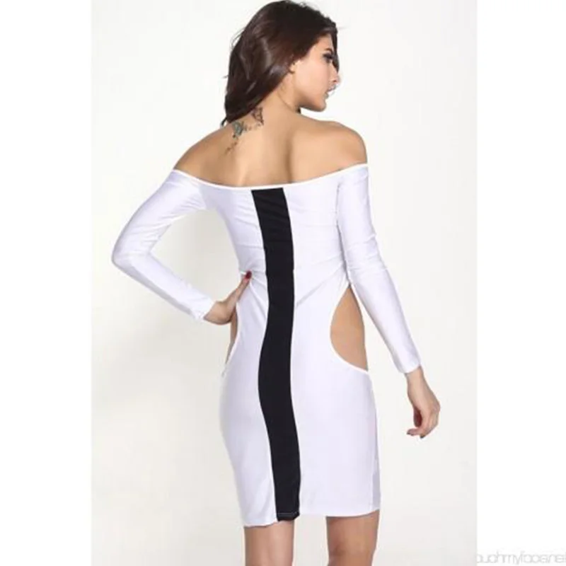 Женское летнее сексуальное Бандажное платье модное облегающее миди с длинным