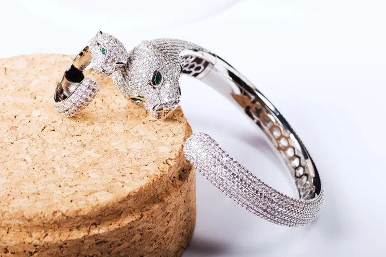 

Inlaid Zircon Leopard Ring Personality Female Rings Explosion Section Wholesale