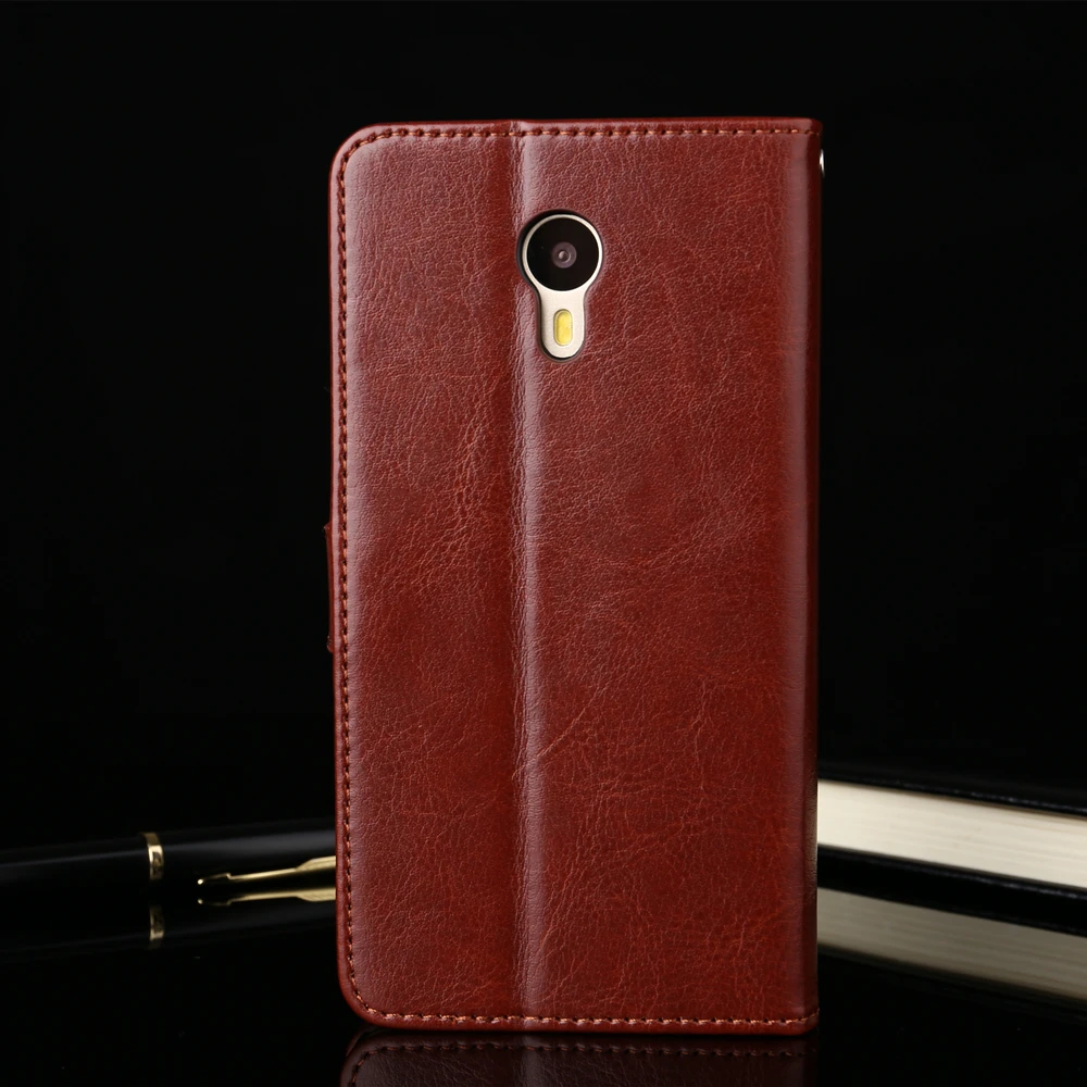 Роскошный оригинальный чехол из натуральной кожи для Meizu M3 Note кошелек