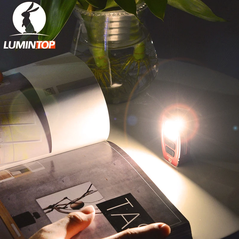 LUMINTOP Алюминий сплава автомобиля Форма Перезаряжаемые muiti-функция фонарик GEEK с