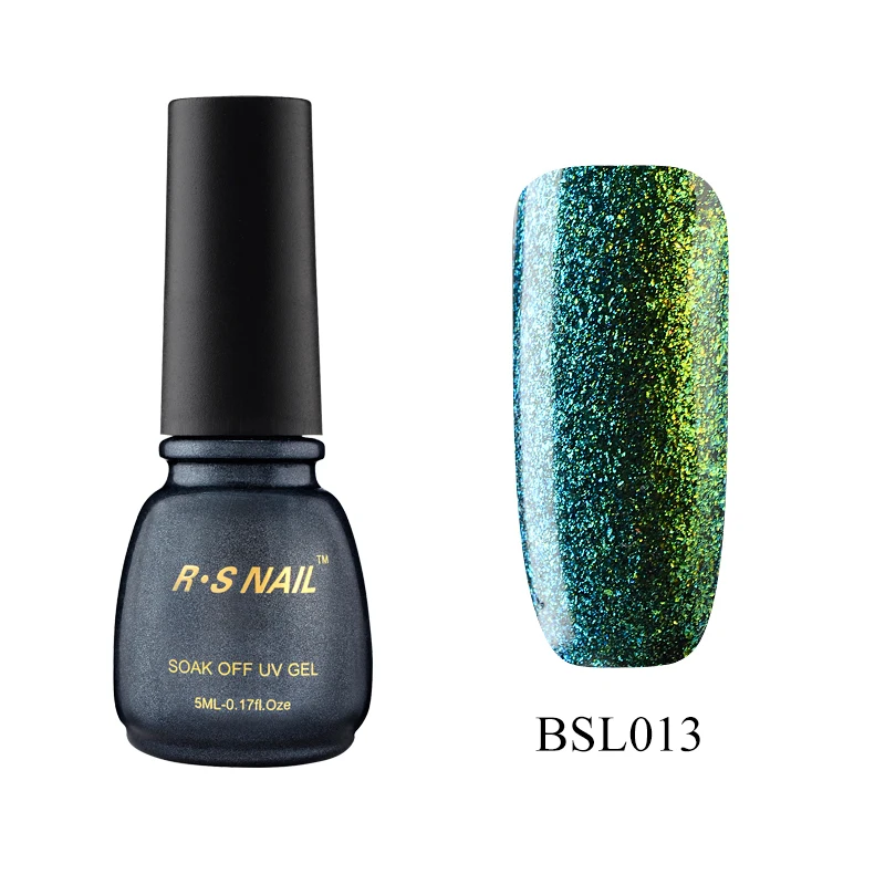 RS ногтей СГВПООН де гель лак для Хамелеон Nail Glue esmaltes permanentes de УФ изменение цвета