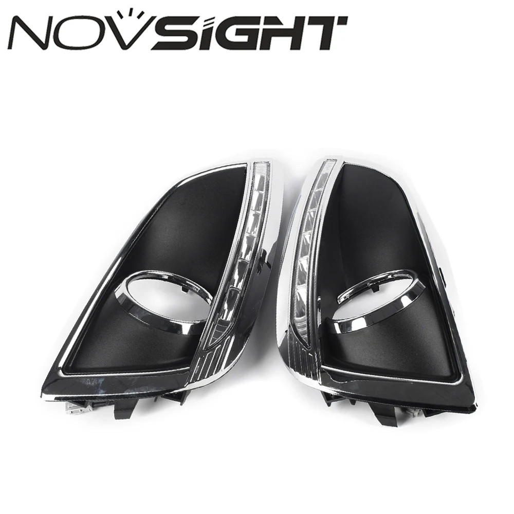 NOVSIGHT Авто наружный Автомобильный светодиодный фары DRL Габаритные