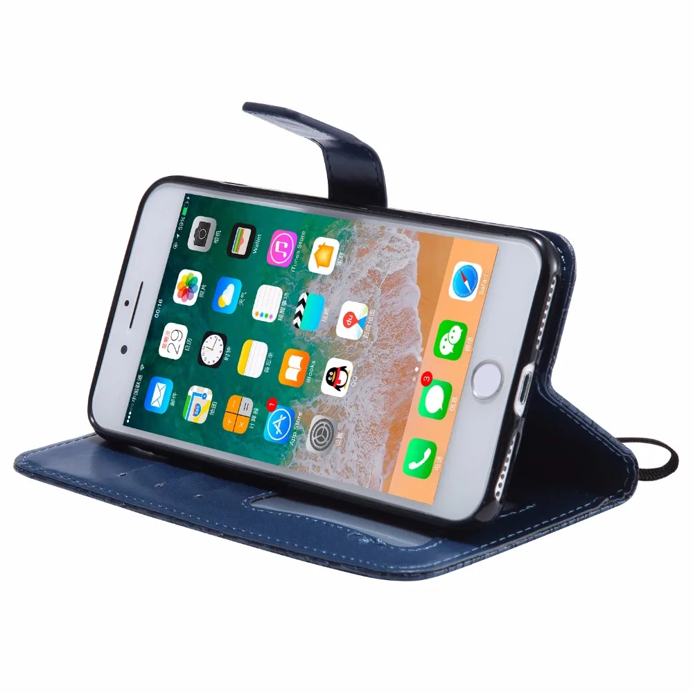 3D тисненые лозы для Apple iPhone 7 Plus чехол телефона iPhone7 из искусственной кожи