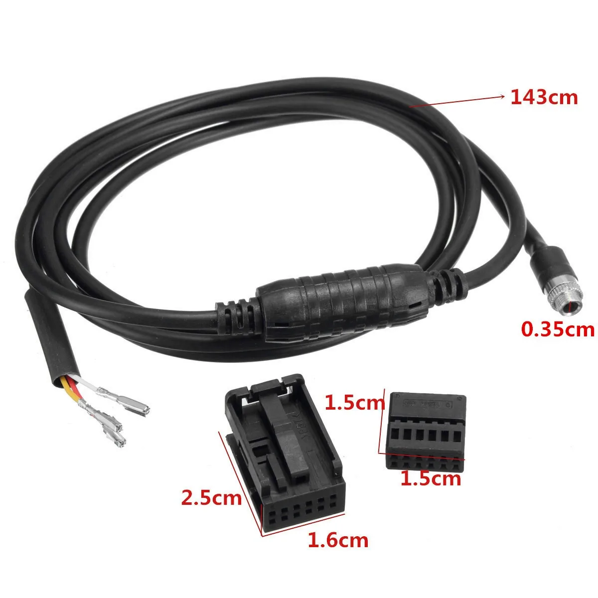 Вспомогательный провод AUX 3 5 мм 12PIN черный аудиокабель для BMW E60 E63 6 Series|aux cable bmw e60|bmw