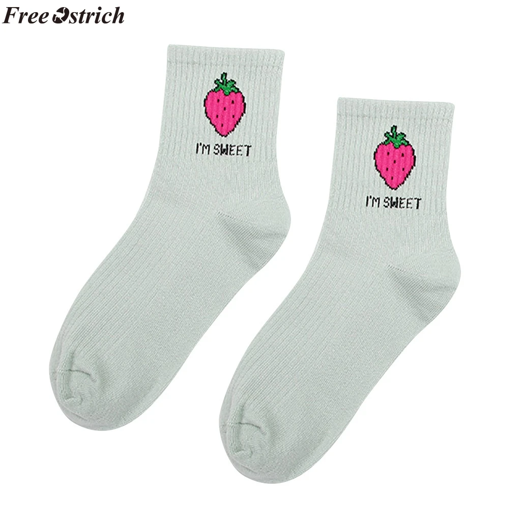 Носки женские хлопковые хипстерские с рисунком страуса короткие разноцветные |