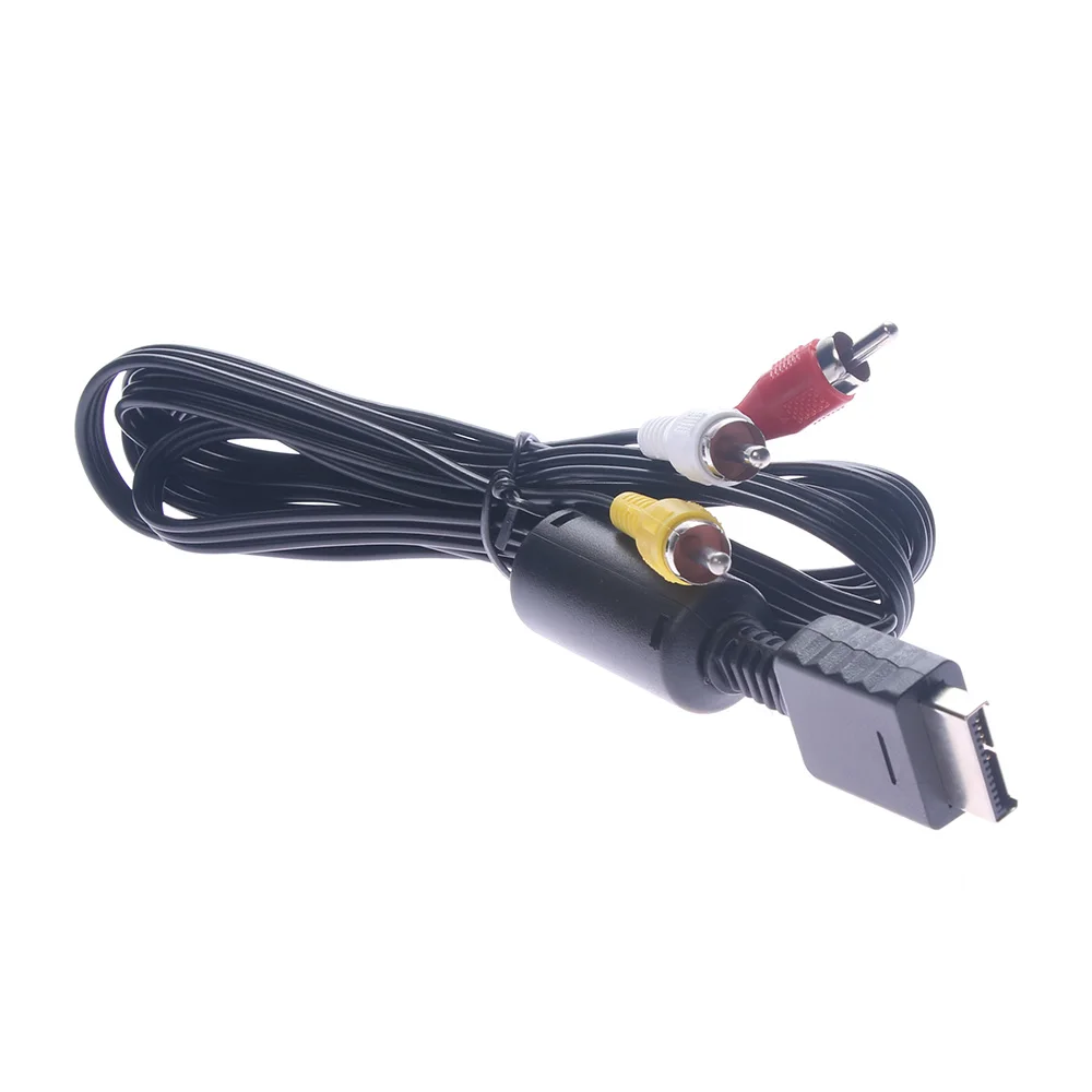 1 8 м композитный кабель AV RCA для Sony Playstation PS2 PS3 и PSX коннекторы компьютерных кабелей