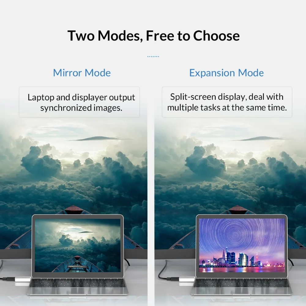 ORICO USB C к HDMI совместимые конвертеры 4K 30Hz/60Hz Тип 3 1 аудио разъем адаптер видео