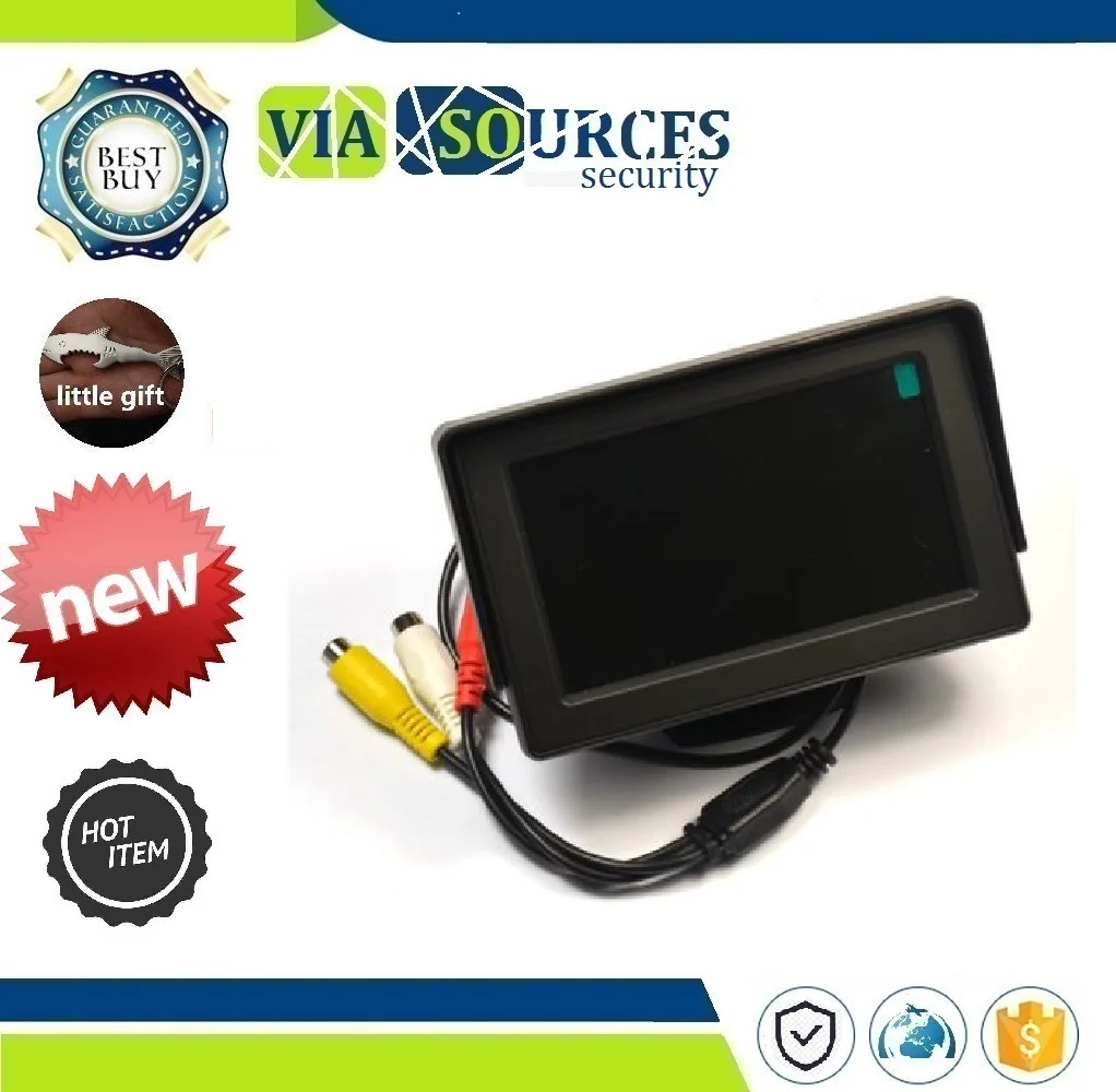 CCTV монитор тестирования камеры 4 3 дюймов TFT lcd Аудио Видео тест безопасности