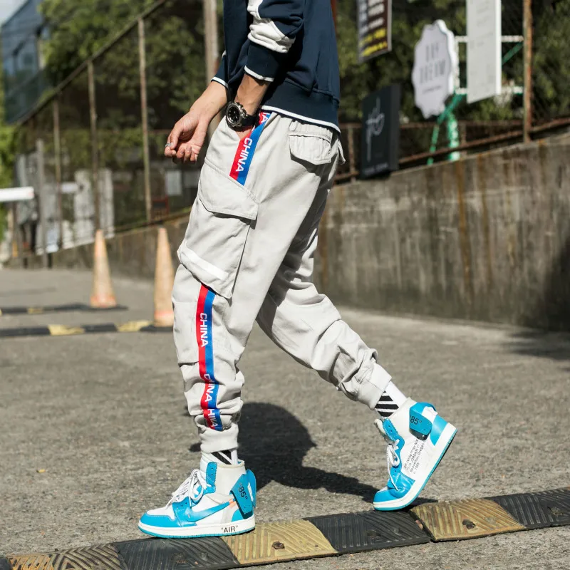 

2020 рекомендуемый новый список модных мужских брюк для отдыха в Корейском стиле с карманами для работы, свободные брюки, размер M-3XL
