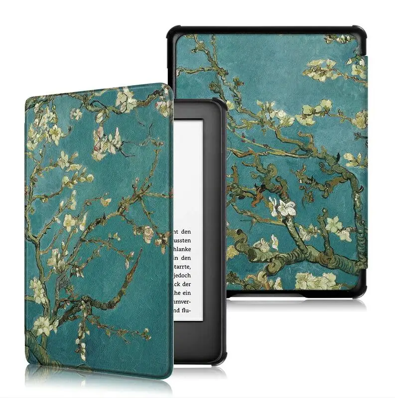 Printed Color 05 Для Amazon все- Kindle 10th поколения бизнес-мультфильм 6,0 дюймов окрашенный принт из искусственной кожи флип сон умный чехол - Цвет: Printed Color 05