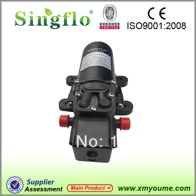 

Singflo FLO-2403 24V 70psi 2.6L/min pump for battery agriculture sprayer