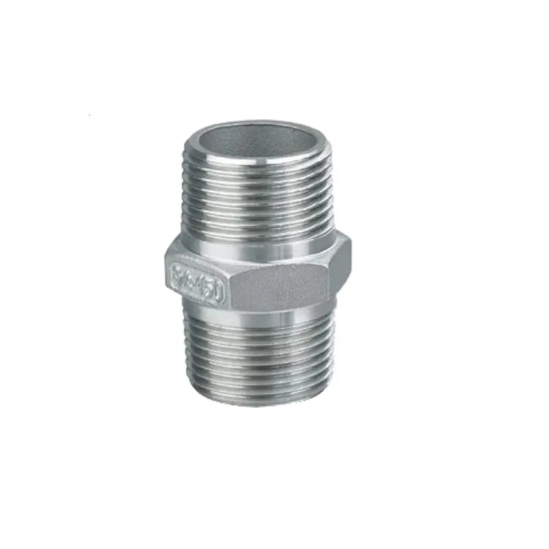 3/8 &quotМужской * мужской шестигранный сосок из нержавеющей стали SS304 M/M резьбовой