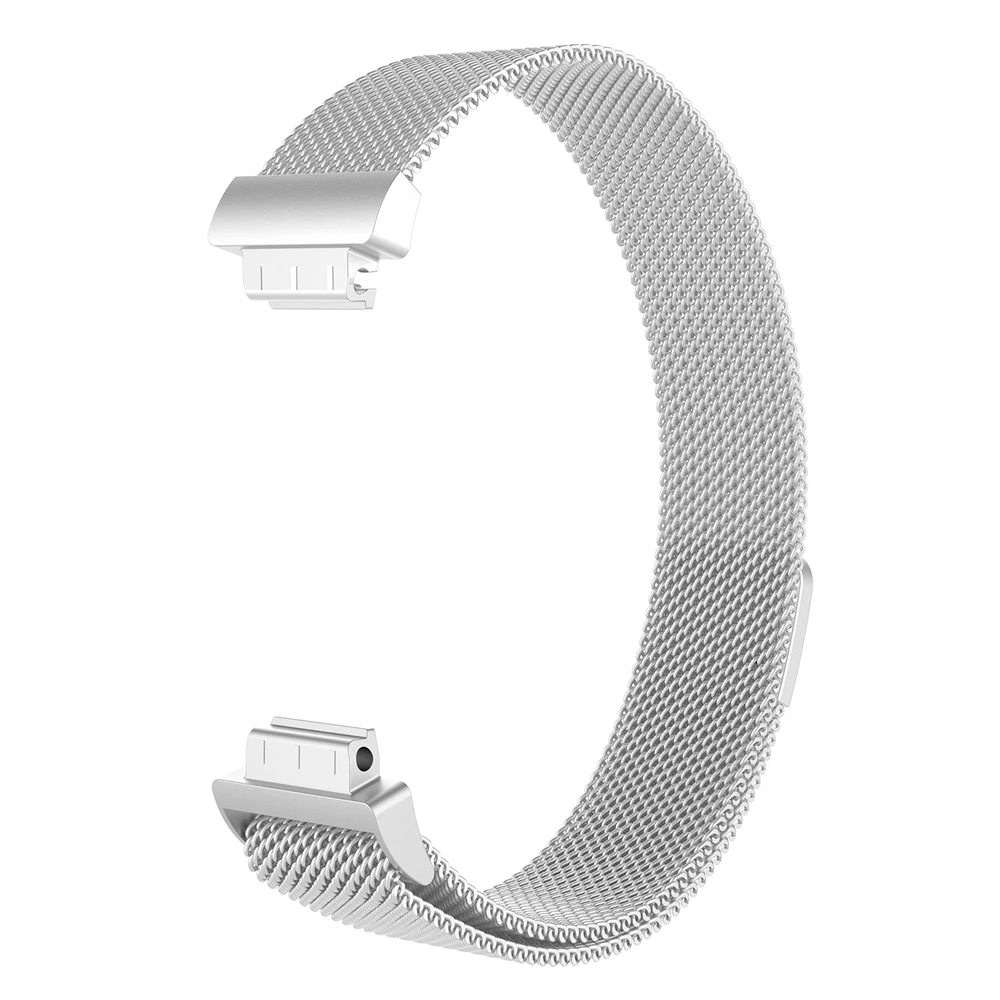 Миланская петля для Fitbit Inspire / HR ремешок часов Сменный ремень серебряный браслет