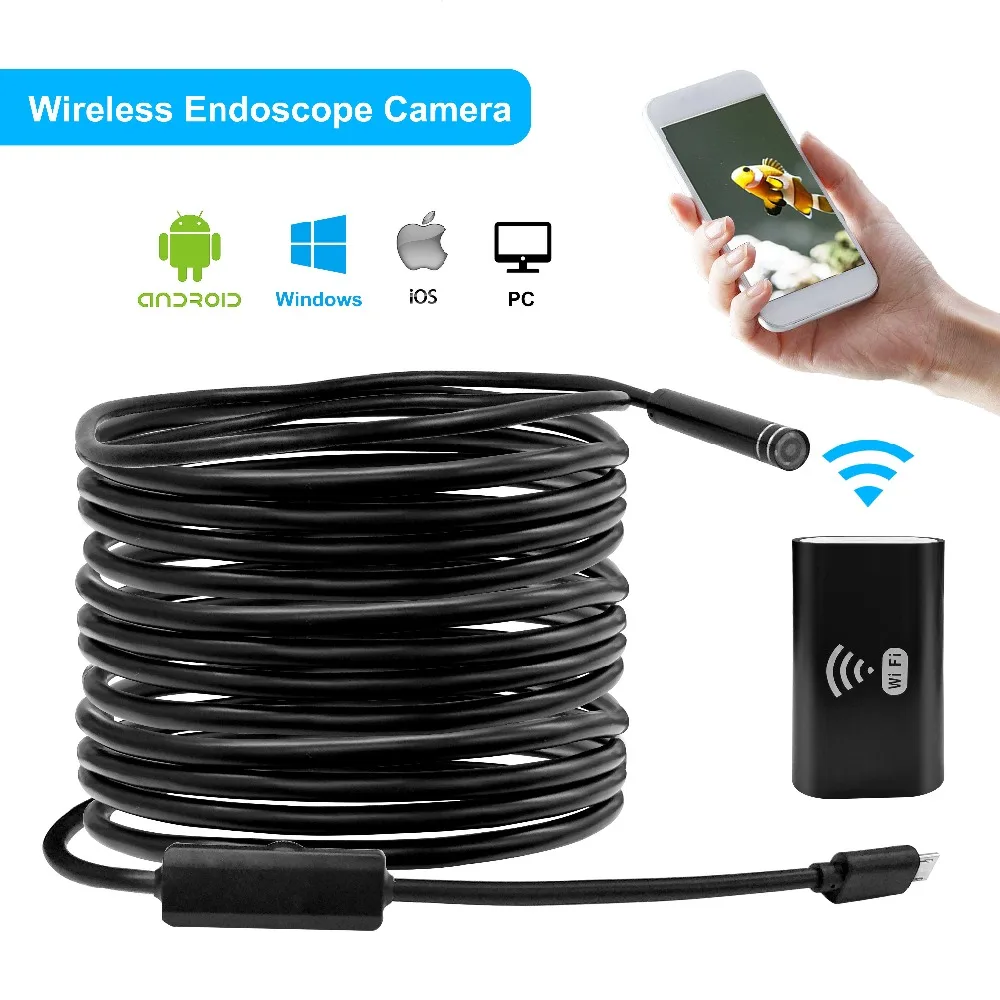 5 м Wi Fi эндоскоп Камера Android 720 P iPhone бороскоп Водонепроницаемый эндоскопическая IOS