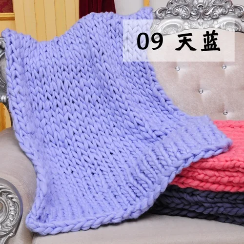 as picture Вязаное двустороннее одеяло большого размера розового цвета 120x150 см - Цвет: as picture
