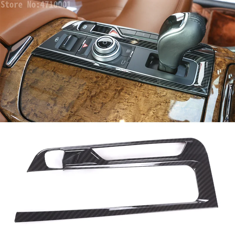 

ABS Chrome Carbon Fiber Center Console Gear Shift Frame Cover Trim For Maserati Levante 2016 Car-Styling for Left hand drive
