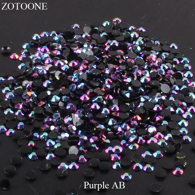 ZOTOONE на возраст от 2 до 6 лет мм 1000 шт прозрачные стразы AB не для горячей фиксации
