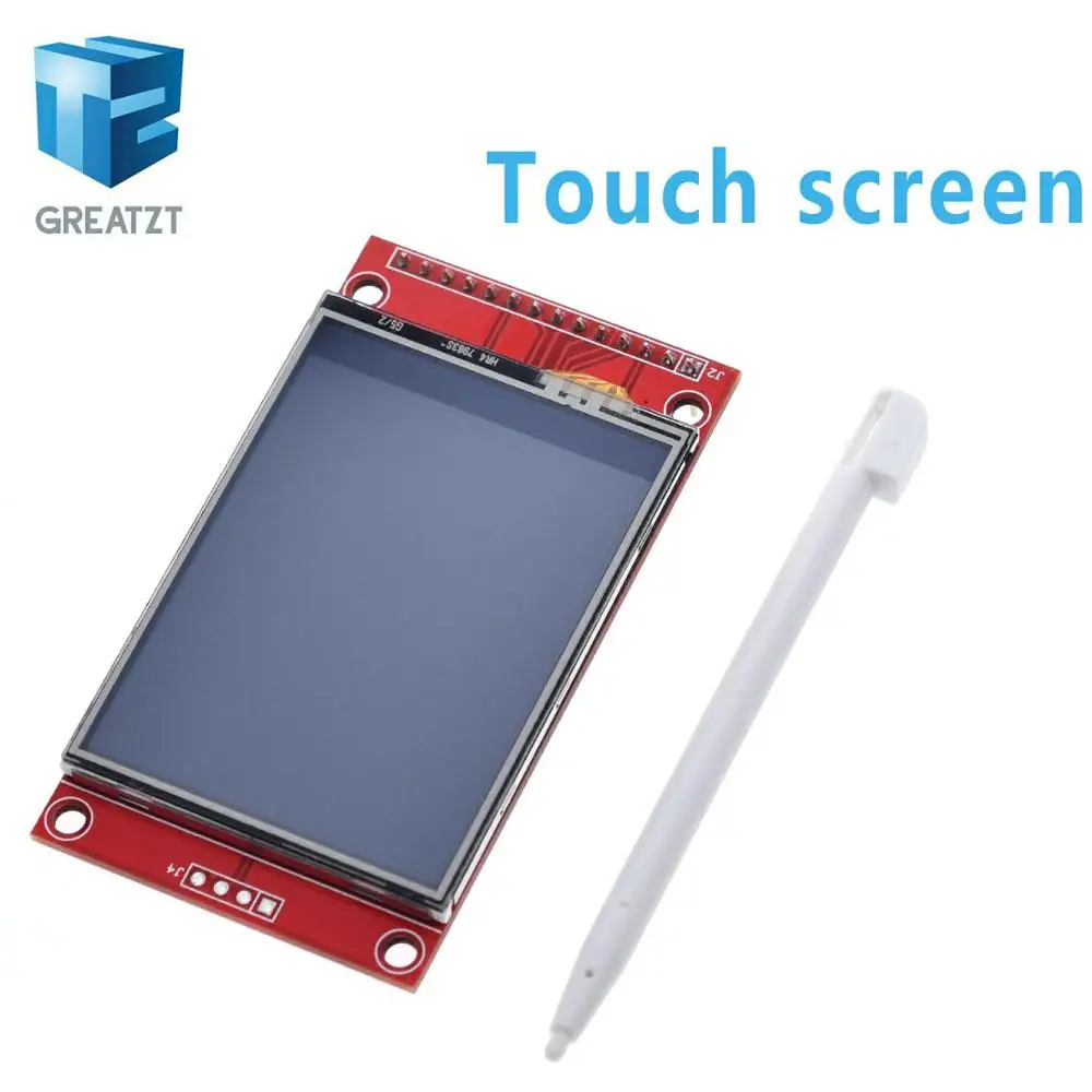 GREATZT 2 4 &quot240x320 SPI TFT ЖК дисплей серийный Порты и разъёмы модуль + 5V/3 3 V адаптер PBC Micro