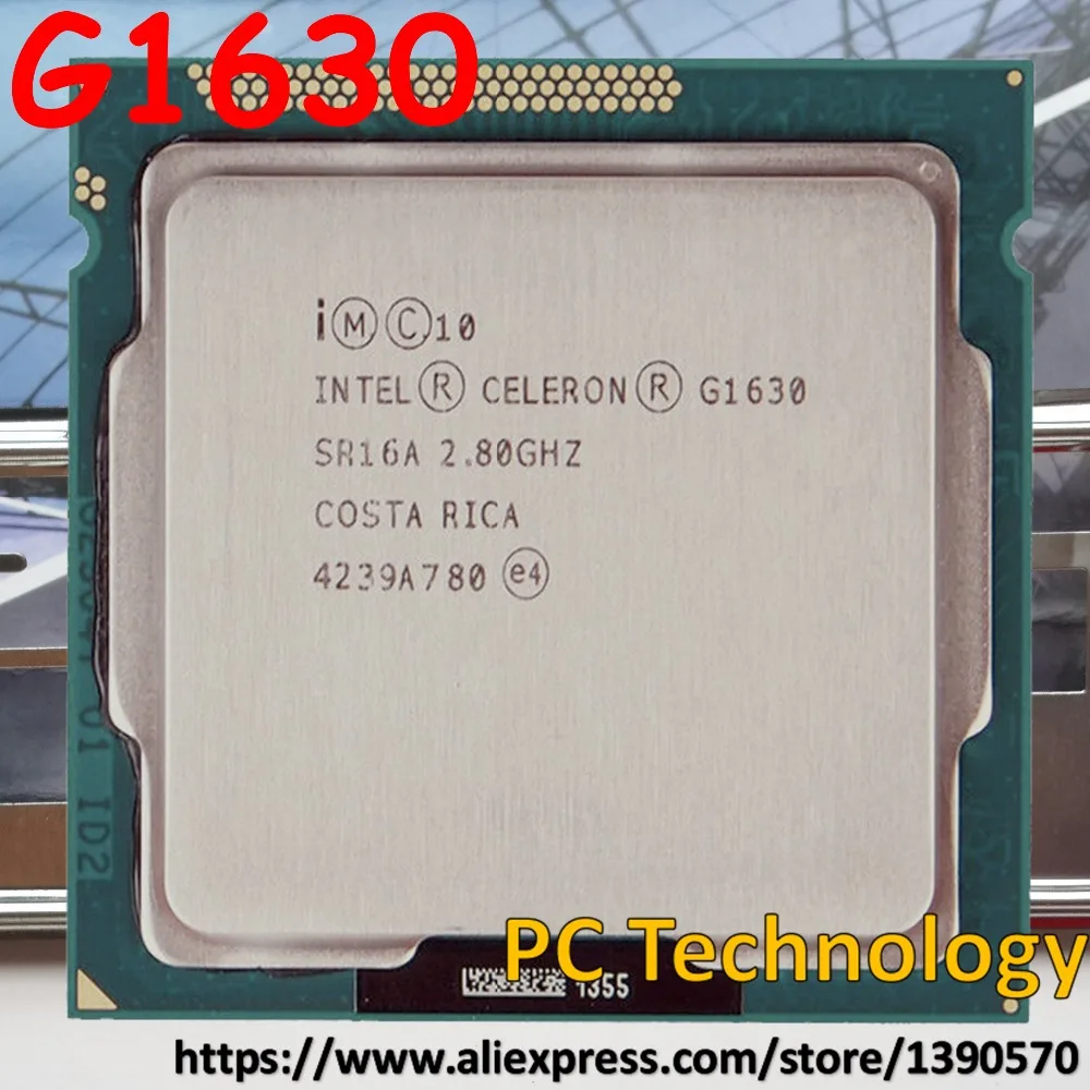 Оригинальный процессор Intel CELERON G1630 2 8 ГГц 2M LGA1155 55 Вт для настольного ПК