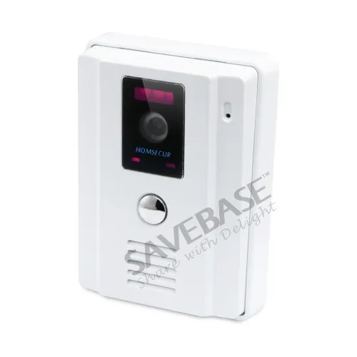 HOMSECUR 7&quot Wired Hands-free Video&ampAudio Smart Doorbell+LCD Color Screen TC011-W Camera + TM704-B Monitor | Безопасность и