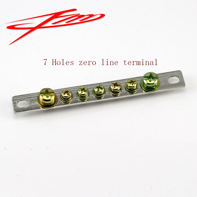 250V 15A 5way 7 Way 10 way прямой заземляющий провод ряд медный Электрический бар клеммный