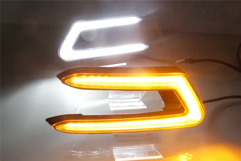 CSCSNL 2 шт. Светодиодный дневной ходовой светильник с поворотным сигналом ABS 12V DRL
