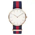Модные Повседневные кварцевые часы с разноцветными нейлоновыми тканевыми наручными часами, простые дизайнерские женские и мужские часы Orologio