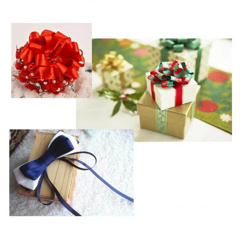 Silk Ribbon Packing Sealing Rope Birthday Cake Box Gift Baking Colorful Wrapping Decoration Bow-knot L92cm W2cm | Дом и сад