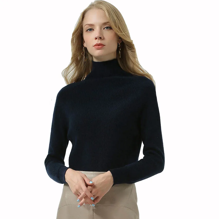 Свитер женский осенне-зимний вязаный с рукавами реглан | Женская одежда